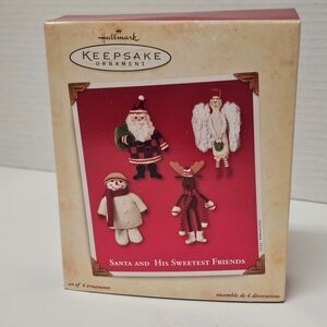 Hallmark Keepsake Santa and His Sweetest Friends Vtg 2002 Christmas Ornament NIB